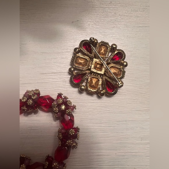 Beautiful bracelet and brooch set - Picture 2 of 4